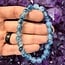 White Jade and Blue Chalcedony Bracelets - 8mm