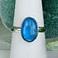 Blue Moonstone Rings - Size 10 Oval Bezel Set - Sterling Silver