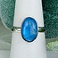 Blue Moonstone Rings - Size 5 Oval Bezel Set - Sterling Silver