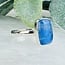 Blue Moonstone Rings - Size 11 Rectangle Bezel Set - Sterling Silver