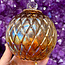 Aura Orange Diamond Pattern Specula Spirit Friendship Gazing Watch Wizard Kugel Witch Balls - Small 4"x 4"