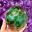 Green and Black Specula Spirit Friendship Gazing Watch Wizard Kugel Witch Balls - Small 4"x 4"