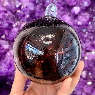 Dark Red Solid Specula Spirit Friendship Gazing Watch Wizard Kugel Witch Balls - Small 4"x 4"
