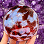 Blue and Red Specula Spirit Friendship Gazing Watch Wizard Kugel Witch Balls - Small 4"x 4"