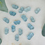 Aquamarine Butterfly Butterflies - Mini .75" Carving Figurine Cab