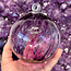 Purple Twisted Line Specula Spirit Friendship Gazing Watch Wizard Kugel Witch Balls - Small 4"x 4"