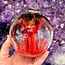 Dark Red and Red Specula Spirit Friendship Gazing Watch Wizard Kugel Witch Balls - Small 4"x 4"