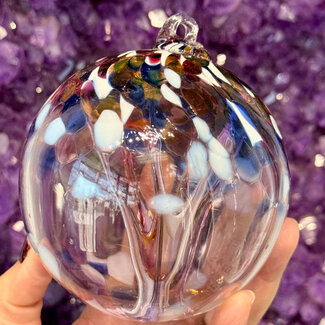 Yellow, White, Blue and Pink Specula Spirit Friendship Gazing Watch Wizard Kugel Witch Balls - Small 4"x 4"