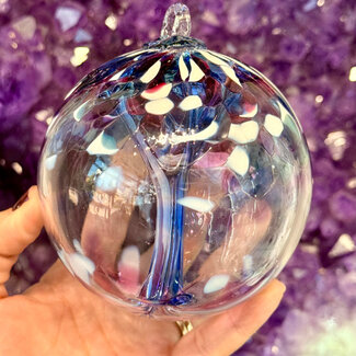 Light Purple, Blue, Pink and White Specula Spirit Friendship Gazing Watch Wizard Kugel Witch Balls - Small 4"x 4"