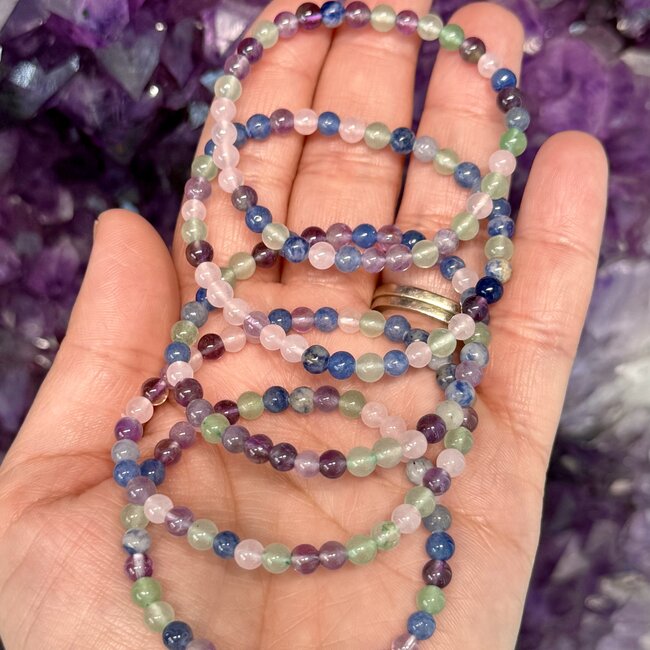 Mixed Stones Children's Bracelets - 4mm - Child, Kid Multi
