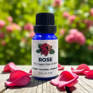 Rose Organic Essential Oils - 15ml/0.5oz - Earth's Elements