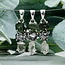 Moldavite Meteorite (Campo Del Cielo) & Herkimer Diamond Pendants - Rough Raw Natural - Bezel Set Sterling Silver
