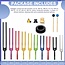 Tuning Forks (Set of 10) - Multicolored Chakra Reiki with Aluminum Case Activator & Strikers Frequency Hz Attuned