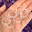 Clear Quartz Rings - Size 10 Plain Dome