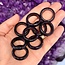 Blue Sandstone (Goldstone) Sand Stone Rings - Size 10 Plain Dome