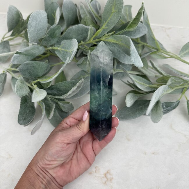 Rainbow Fluorite DT Double Terminated Points - Large 6-7"