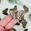 Pyrite Butterfly Butterflies Moths - 1.5" Small Animal Carving Figurine