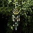 Suncatcher Sun Catcher with Gold Crescent Moon & Sun - Faceted Shapes - Window Mirror Prism Crystal