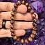 Purple Gold Mashan Jade Bracelets - 8mm