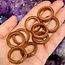 Gold Sandstone (Goldstone) Sand Stone Rings - Size 8 Plain Dome