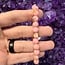 Pink Abalone Shell Bracelets - 8mm