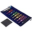 Tuning Forks Set Kit of 9 - Multicolored Metal Chakra Attuned Sound Therapy Black Bag Stricker Hammer