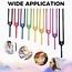 Tuning Forks Set Kit of 9 - Multicolored Metal Chakra Attuned Sound Therapy Black Bag Stricker Hammer