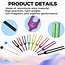 Tuning Forks Set Kit of 9 - Multicolored Metal Chakra Attuned Sound Therapy Black Bag Stricker Hammer