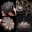 Incense Burner Stick Holder - Lotus Flower 2" Bronze