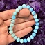 Blue Smithsonite Bracelet - 8mm