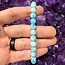 Blue Smithsonite Bracelet - 8mm
