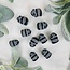 Black Obsidian Panda Bear - 1" Mini Animal Carving Statue Figurine