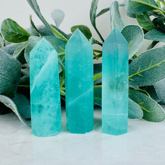 Green Fluorite Tower Point Generator - Medium (3-5") Baja Baha Blast