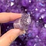 Chevron Amethyst Highland Cows - Small 1" Animal Carving Figurine
