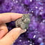 Silver Sheen (Silversheen) Obsidian Highland Cows - Small 1" Animal Carving Figurine