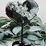 Ocean (Sea Sediment) Jasper Hearts on Black Stand Pin - 8" Display Statement
