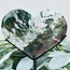 Ocean (Sea Sediment) Jasper Hearts on Black Stand Pin - 8" Display Statement
