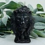 Silversheen Silver Sheen Obisidian Lion - 3" Large Animal Carving Figurine