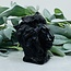 Silversheen Silver Sheen Obisidian Lion - 3" Large Animal Carving Figurine