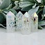 Angel Aura Crackled Clear Quartz Tower Point Generator - Medium (2-4")