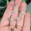 Black Tourmaline in Clear Quartz (Tourmalated Tourmalinated Rutilated Quartz) Faceted Free Forms - Small .5-1" (AA Grade)