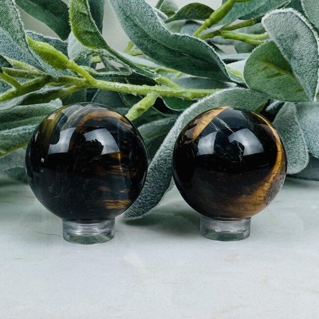 Blue Tigers Tiger's Eye (Hawks Eye) Spheres Orb Globe - 30-35mm