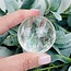 White Clear Azeztulite Spheres Orb Globe - 40-45mm