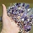 Amethyst Crown Tiara -  Flowers & Pearls (Gold Plated) Crystal Headband Hair Accessories