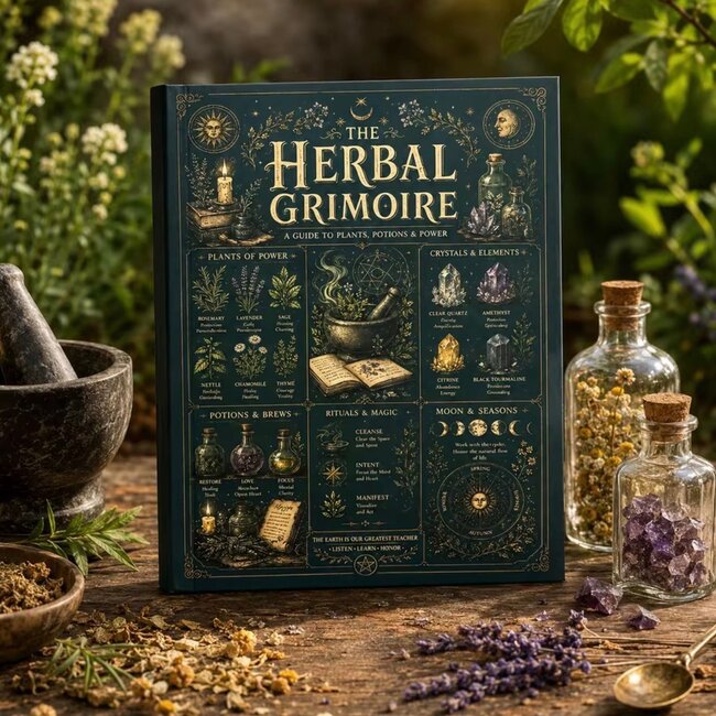 The Herbal Grimoire Book