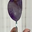 Amethyst Tumbled Free Form on Silver Pin Stand - 3.5" Home Decor
