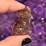 Strawberry (Red Guava) Quartz Sitting Cats Kitten Kitty - Small 1" Carvings Animal Figurine