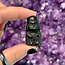 Black Obsidian Dark Force Fighter - Small 1-1.5" Figurine Carving
