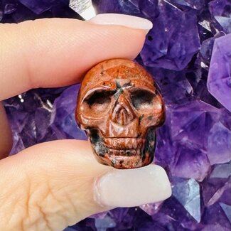 Mahogany Obsidian Skulls - Mini
