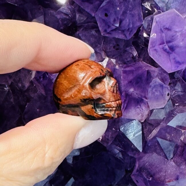 Mahogany Obsidian Skulls - Mini